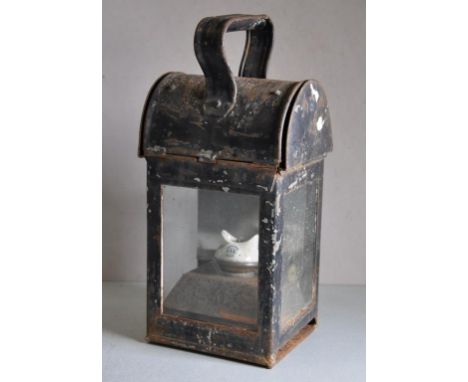 Vintage LMS railway lantern LMS embossed on oil burner