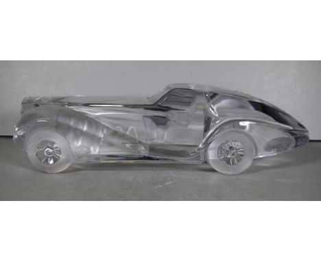 Daum France Crystal Coupe Riviera model signed Daum France lower side, length 38cm approx