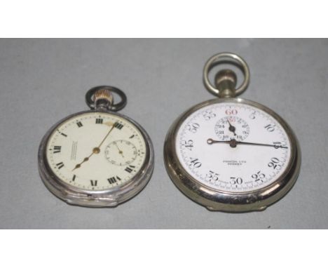 Sterling silver Fairfax and Roberts fob watch stamped 925, together with a  vintage Prouds fob watch. The Fairfax watch was r