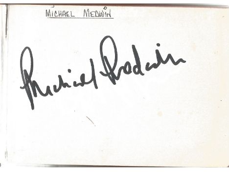 Entertainment/sport autograph book. 35 signatures. Includes Michael Medwin, Graham Norton, Mark Wynter, Jessica Stevenson, Jo