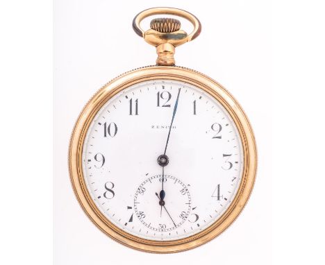 Zenith a gold-plated pocket watch the screw-back case stamped Empress, A.W.C & Co. for the American Watch Company, with the m