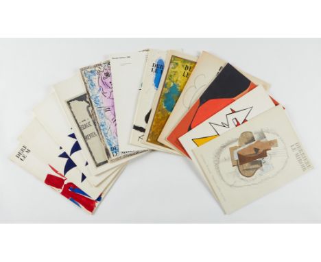 Group of 12 books "Derriere le Miroir," Paris, France: Maeght Ã‰diteur between 1952-1963. Featuring Alexander Calder, Marc Ch