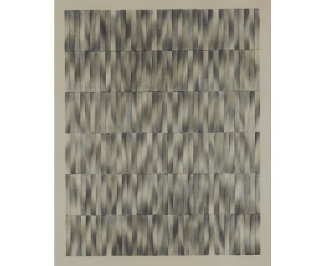David Trowbridge (American, 1945-2009). Lithograph and screenprint on paper depicting a succession of rectangles in various g
