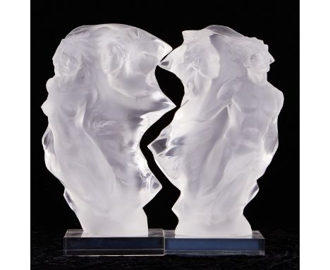 Frederick Hart (American, 1943-1999). Pair of acrylic sculptures titled "Duet: The Pair," 1996, including one sculpture of a 