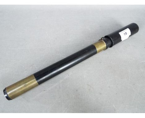 A military sighting telescope 22C MKII by A.K &amp; S, dated 1942 and marked with broad arrow.