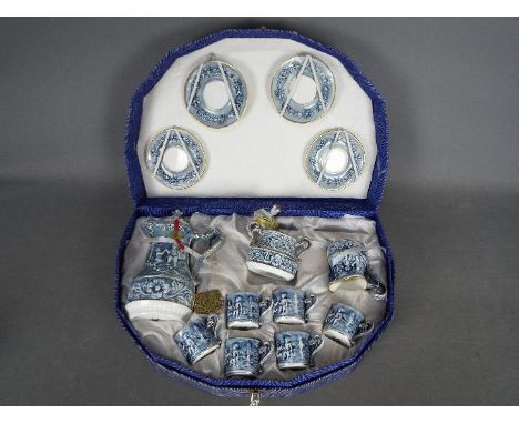 A vintage MAS R Capodimonte coffee set contained in original box.