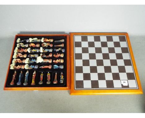 A 'Wizards and Dragons' chess set.