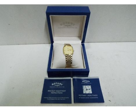 Rotary - Gents wristwatch - Ephemera and presentation case. Unused.