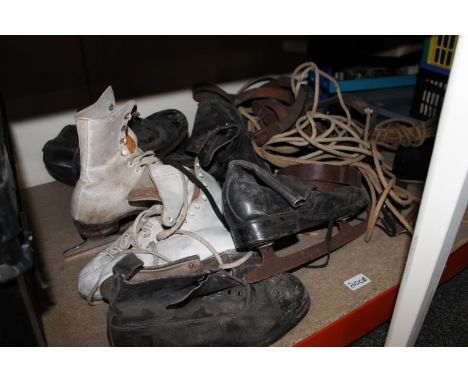 Vintage ice skates. 