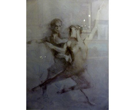 Framed and glazed limited edition print liaison 2 176/500, signed in pencil lower right indistinct