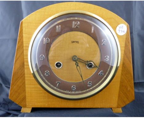 Wooden cased Smiths mantle clock