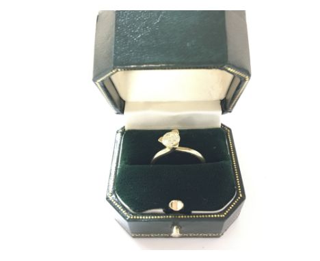 An 18ct gold set with solitaire diamond approximately 0.75 ct and 4g.