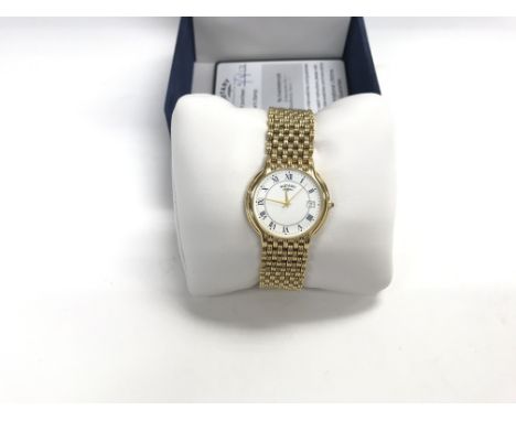A gold plated gents rotary watch. Not seen running. - NO RESERVE