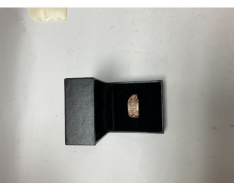 9ct rose gold signet ring, Chester, 8.3g