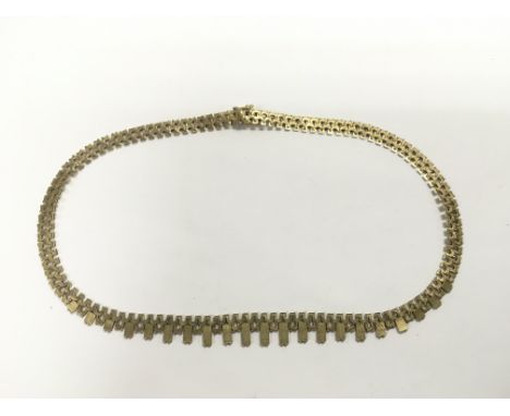 A 9ct gold necklace, approx 25g.