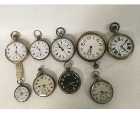 Gold plated pocket watch and other pocket watches