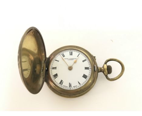 A button wind pocket watch, not seen running.