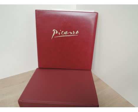 THEMATICS; PICASSO, ART, MNH COLLECTION INCLUDING MINI SHEETS IN 2 VOLUMES   Couple of Borek albums with clean Picasso collec