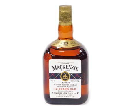 A Mackenzie Deluxe 75cl bottle of blended Scotch whisky, 12 years old.