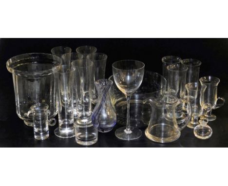 A group of Dartington, Caithness, and other glassware, including vases, tumblers, fruit bowl, tankard, etc., some boxed. (a q