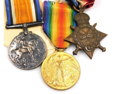 A WWI medal group, named to W Larvy, Sh Cpl 2 RN, J1026, comprising 1914-15 Star, Great War and Victory medals.