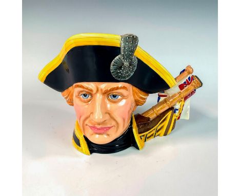 Navy, tan, white, red and grey coloration. Series: Character Jug of the Year, issued 2005 - 2005. Royal Doulton backstamp. In
