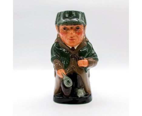 Green hat and cloak; green-brown coat.Series: Literary Characters. Royal Doulton backstamp. Artist: Robert TabbenorIssued: 19