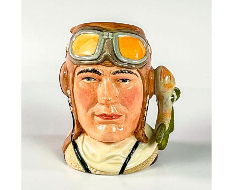 Style One, Variation One. Light brown cap; dark brown flight jacket with cream collar; white scarf without cypher.This series
