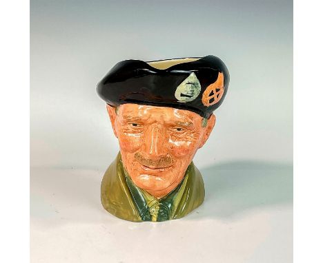 Brown beret, khaki uniform. Bernard Law Montgomery (1887 - 1976), first Viscount Montgomery of Alamein, was referred to famil