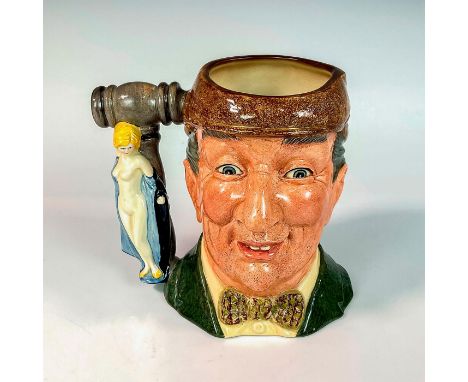 Original prototype factory standard, far more detailed than the released version ceramic molded figure of the auctioneer with