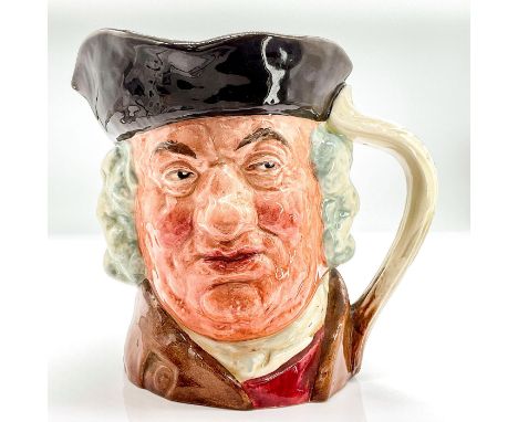 Dark brown hat; light brown, maroon and white robes. A celebrated poet, essayist and lexicographer, Dr. Johnson (1709 - 1784)