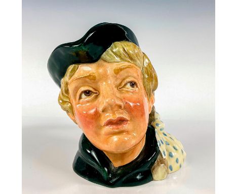 Dark green cap and robes. Royal Doulton backstamp.The first Dick Whittington jug was styled on the character of a poor orphan