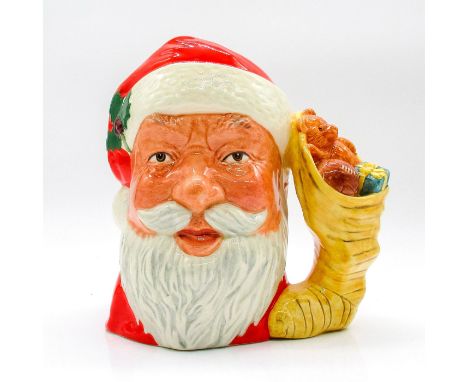Style Three. Red, white and light brown coloration.The Santa Claus jug was introduced in 1981 and was the first to undergo an