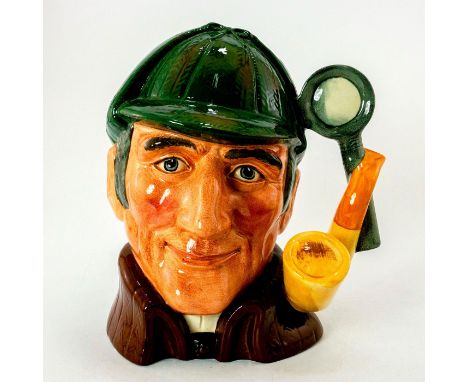 Variation One. Dark green deerstalker hat, brown cloak. Royal Doulton backstamp.Artist: Alan MooreIssued: 1973 - 1996Dimensio