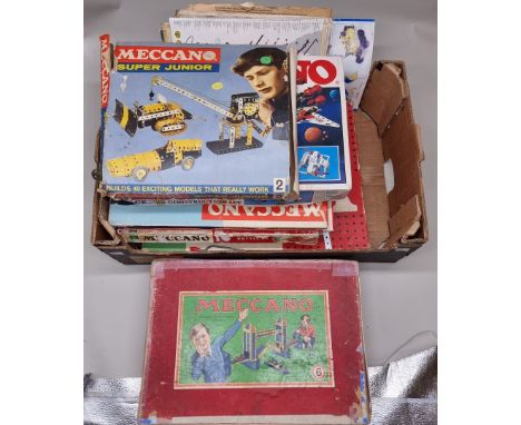 Meccano:&nbsp;six vintage Meccano kits, to include Space 2501 and five others; together with a group of associated Meccano ma