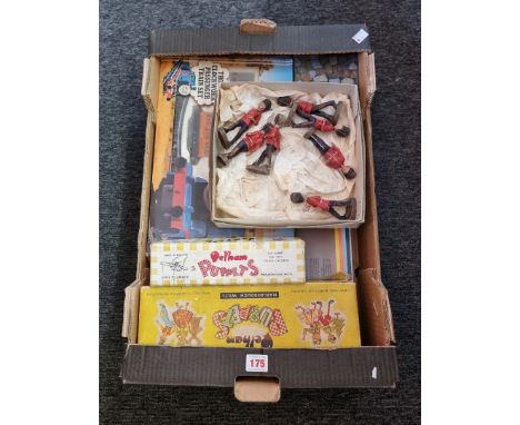 Hornby:&nbsp;Thomas the Tank Engine, a boxed clockwork train set; together with a part Corgi circus set, boxed; a small group