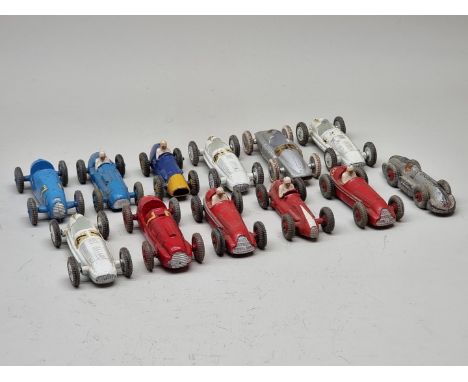 Mercury:&nbsp;six vintage diecast racing cars, to include Ferrari and Mercedes-Benz No.40; together with a similar group of D