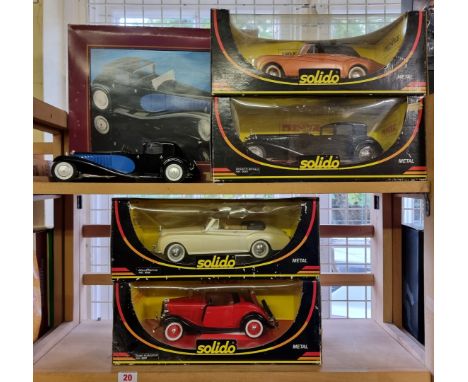 Solido:&nbsp;four models from the 'Prestige' series, all boxed; together with a metal Bugatti Royale completed kit. (5) 