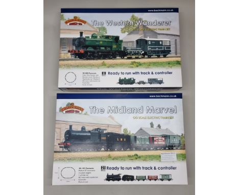 Bachmann:&nbsp;two boxed 00 scale electric train sets, comprising 'The Midland Marvel' and 'The Western Wanderer' (both lacki