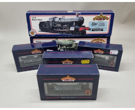 Bachmann:&nbsp;two GWR locomotives, comprising 'Broome Manor' No.7805 and GWR No.9319; together with four freight wagons, all