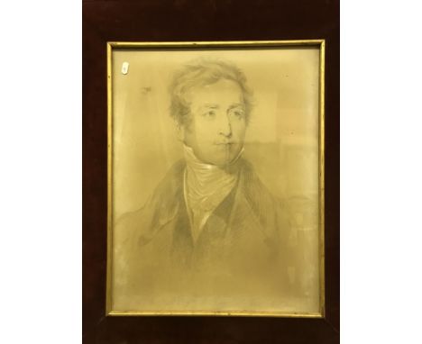 AFTER SIR THOMAS LAWRENCE "The Duke of Wellington" and "Robert Peel", bust length portrait studies, engravings, heightened wi