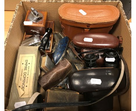 A collection of sundry items to include a Kowa Kowaflex camera, a Kodak Retinette IB camera, a pair of Zenith 8x30 field bino
