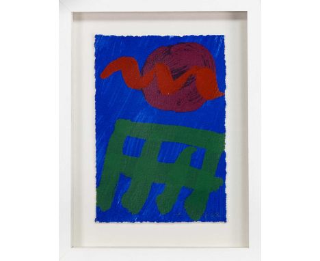 *ALBERT IRVIN RA (BRITISH, 1922-2015), ABSTRACT COMPOSITION screenprint, signed and dated '04framed and under glassimage size