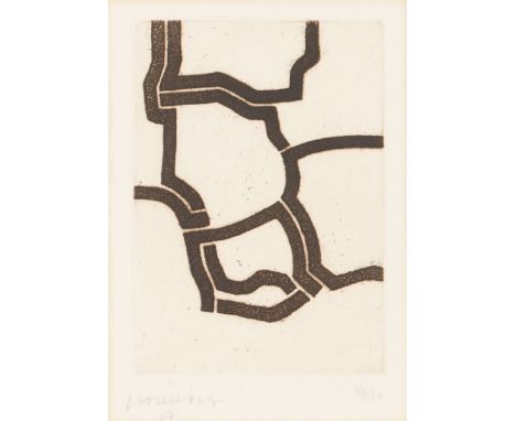 Eduardo Chillida (1924-2002)"Kate III"Etching on paperSigned and numbered 40/50(toning to the sheet and on the passe-partout 