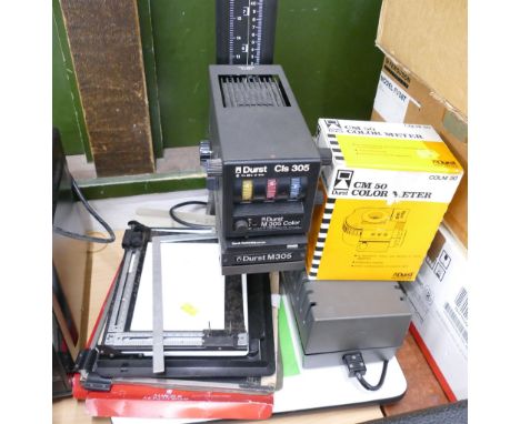 Dyrst Model M305 enlarger with accessories 