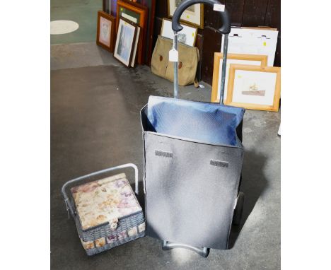 Shopping trolley and sewing hamper 