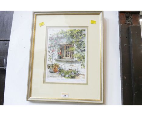 Limited edition Judy Boyes print "Townfoot Window", 47 x 38 cm
