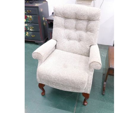 Deep button backed armchairs (AF) 