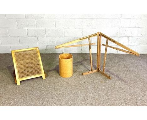 A vintage caned Surgeons back support, by Archibald Young, Surgical Instrument Makers, Edinburgh (might be a useful garden re