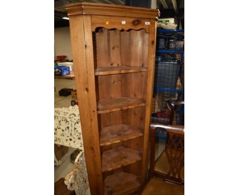 A modern pine corner shelf